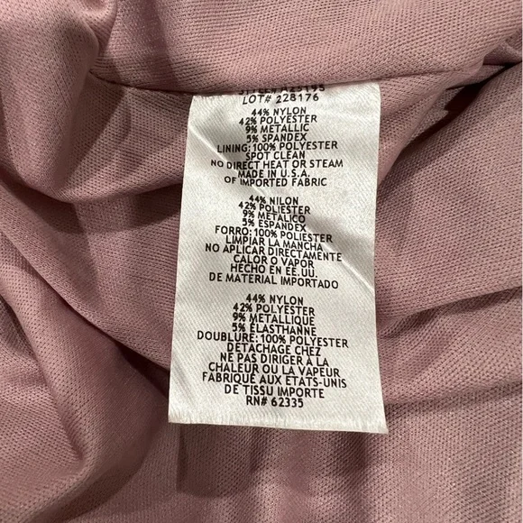 Adam Pink Sequin Maxi Gown Spaghetti Strap Prom - Picture 13 of 13